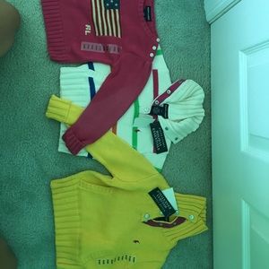 3 Ralph Lauren sweaters.