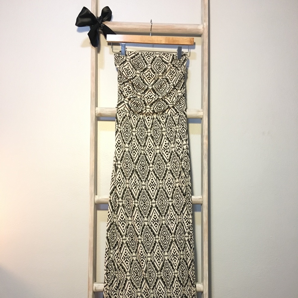 Forever 21 Strapless Cotton Maxi Dress