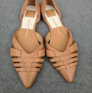 Dolce Vita Soft Leather Strappy Flats