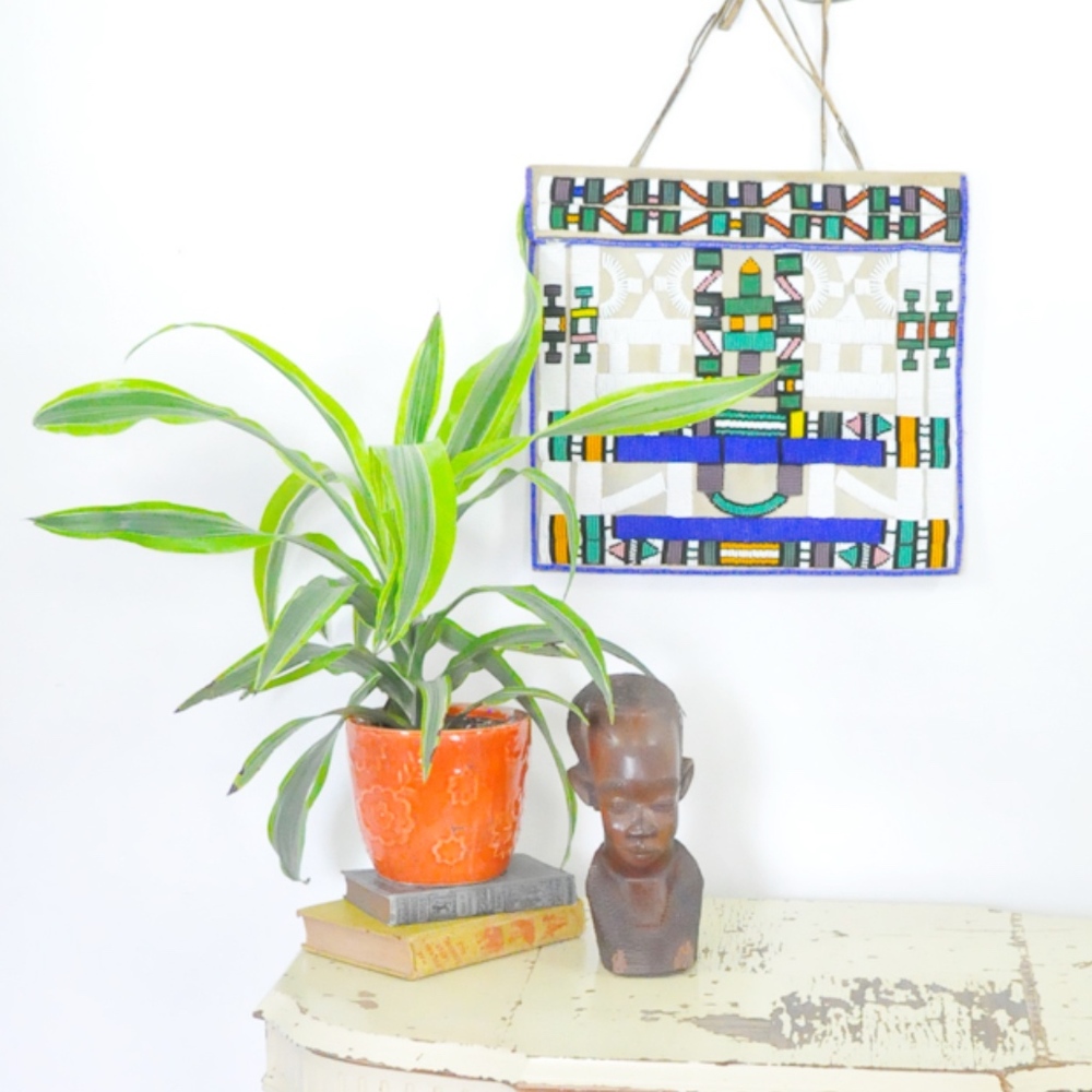 Vintage 60s African Tribal Wedding Apron Ndebele