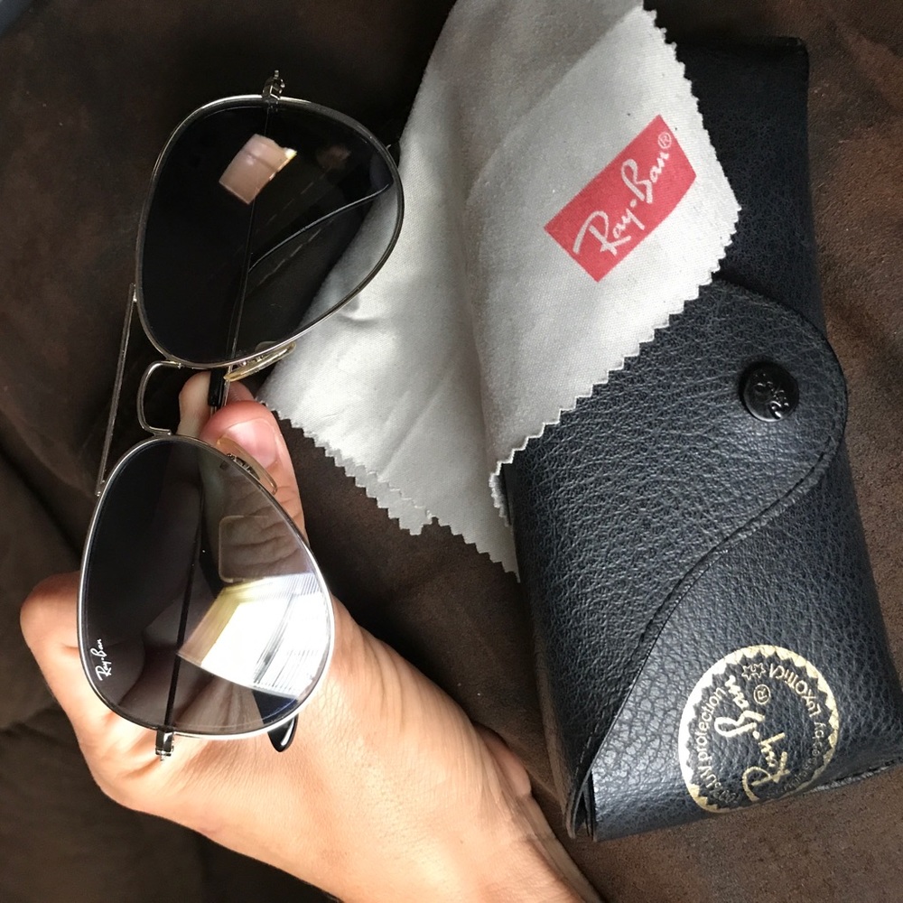 Authentic Ray Ban 58mm Aviators