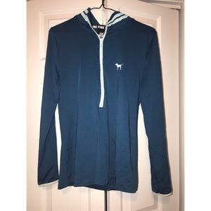 PINK half zip pullover