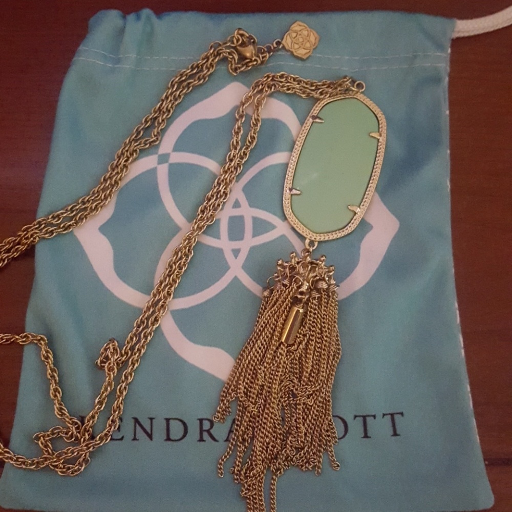 Kendra Scott Rayne Necklace Mint Green