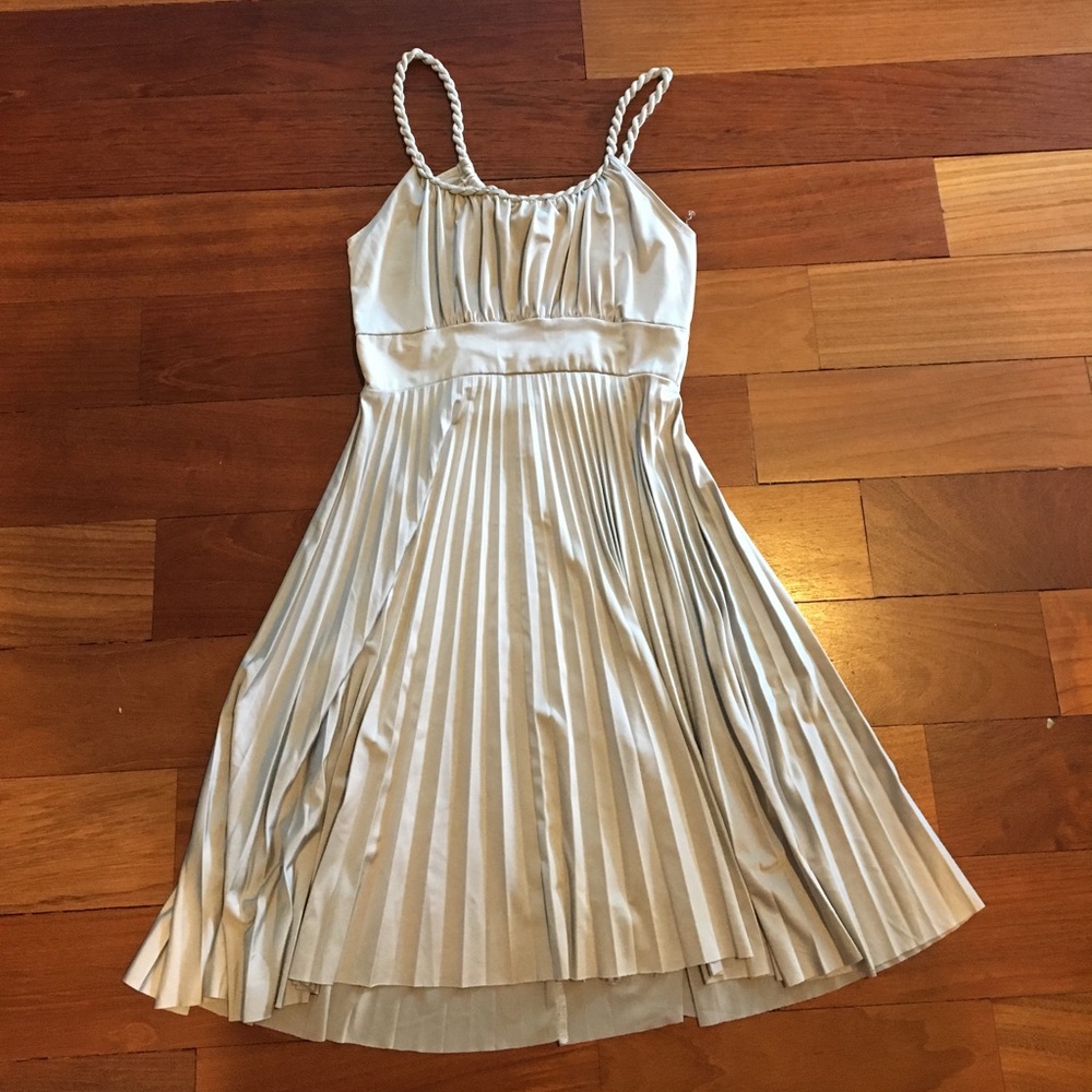 Silver 70's style dress