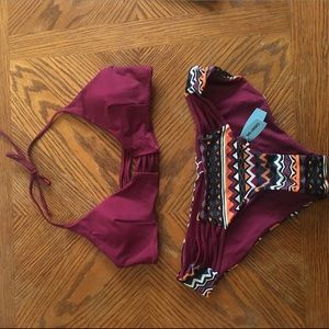 Maroon bikini