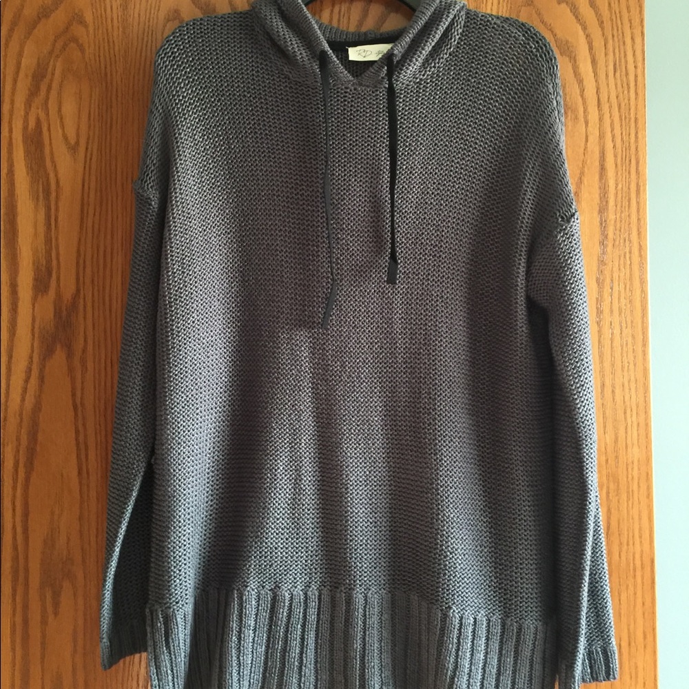 Gray sweater hoodie