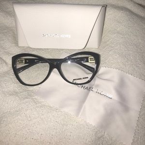Black full rim, cat-eye eyeglasses