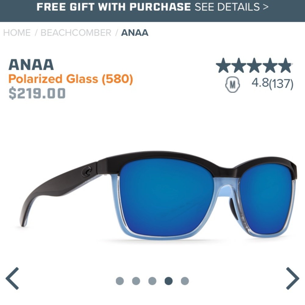 Costa Sunglasses - Anna - Polarized Glass Lens