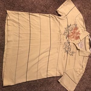 Yellow Aeropostale Graphic polo