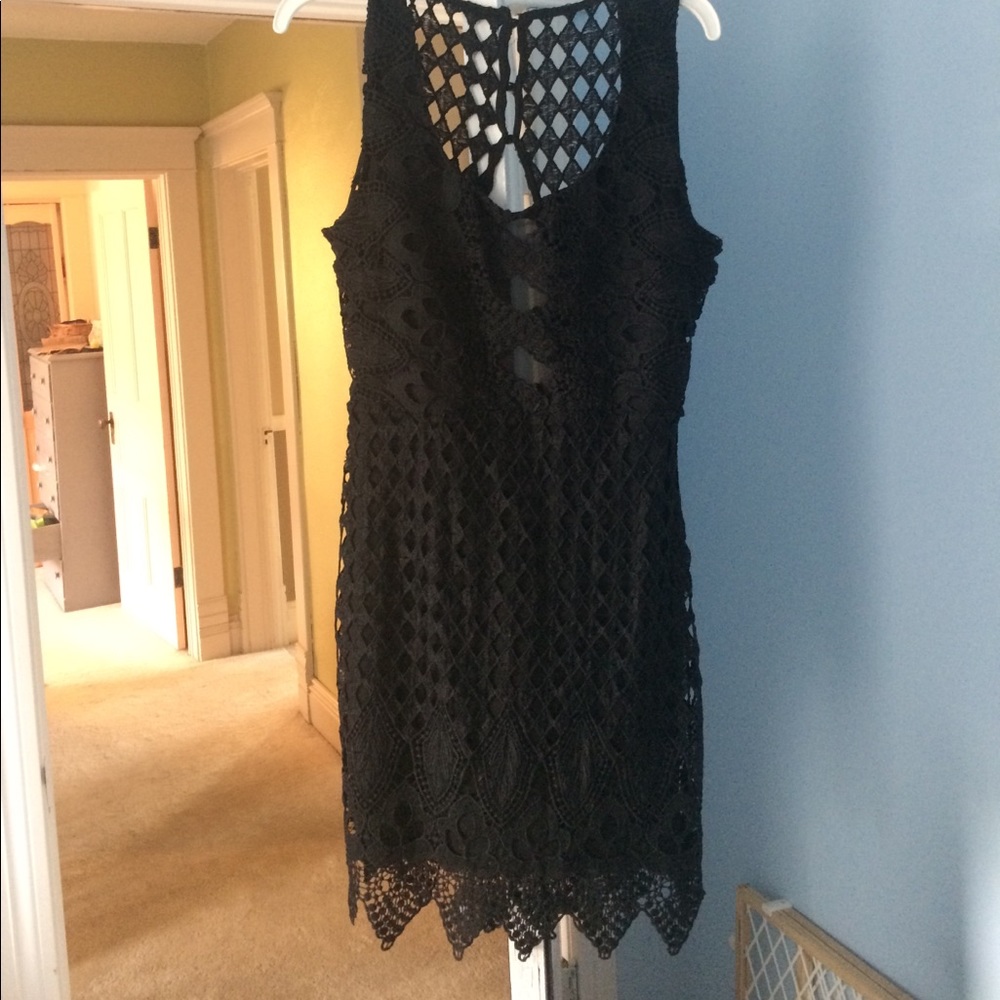 Xoxo black lace dress