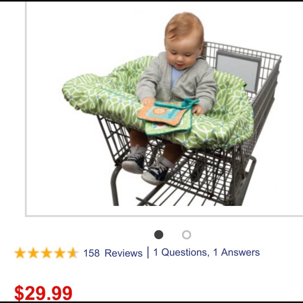 Boppy Shopping Cart & High Chair Cover - Like New!