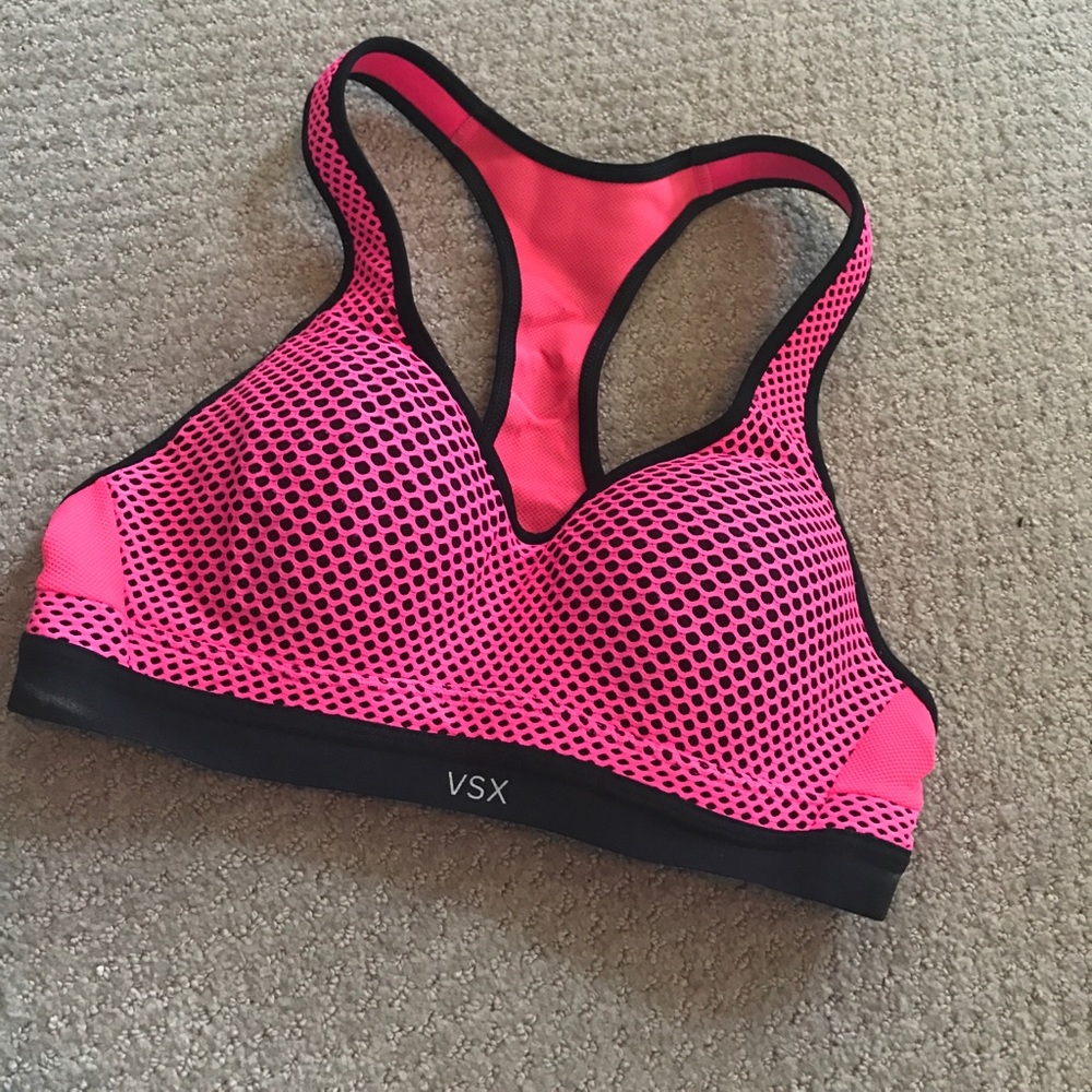 VSX Pink Mesh Sports Bra