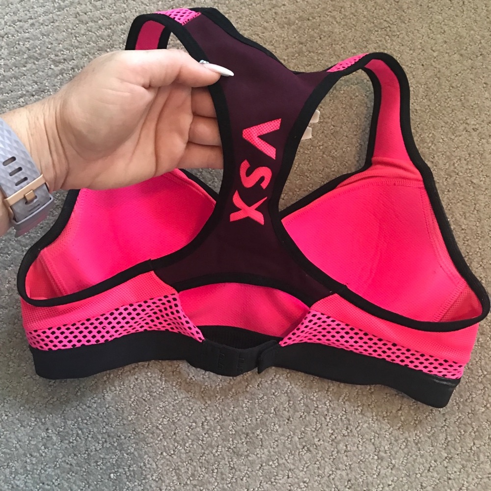 VSX Pink Mesh Sports Bra - Picture 2 of 5