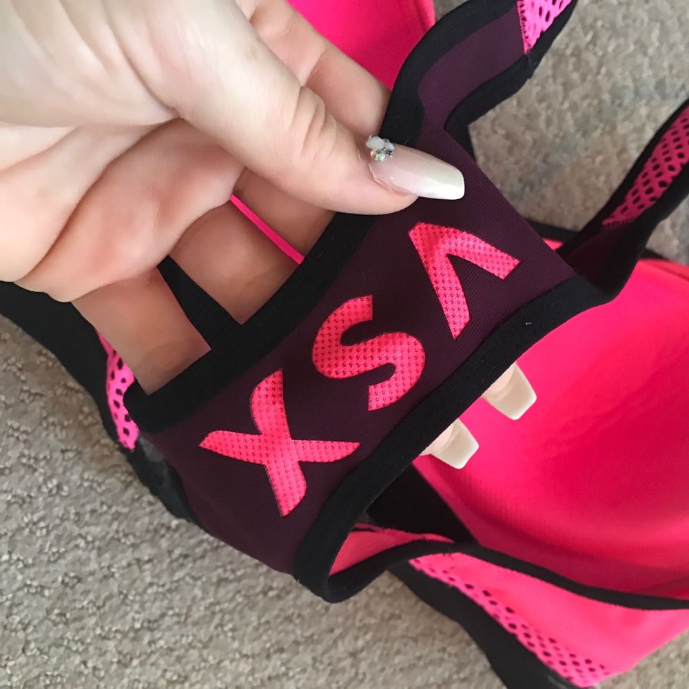 VSX Pink Mesh Sports Bra - Picture 3 of 5