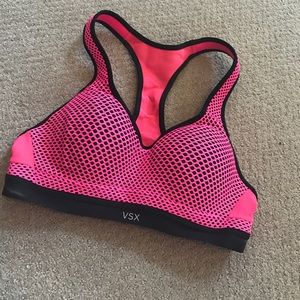 VSX Pink Mesh Sports Bra
