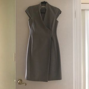 Gray Calvin Klein wrap dress 2