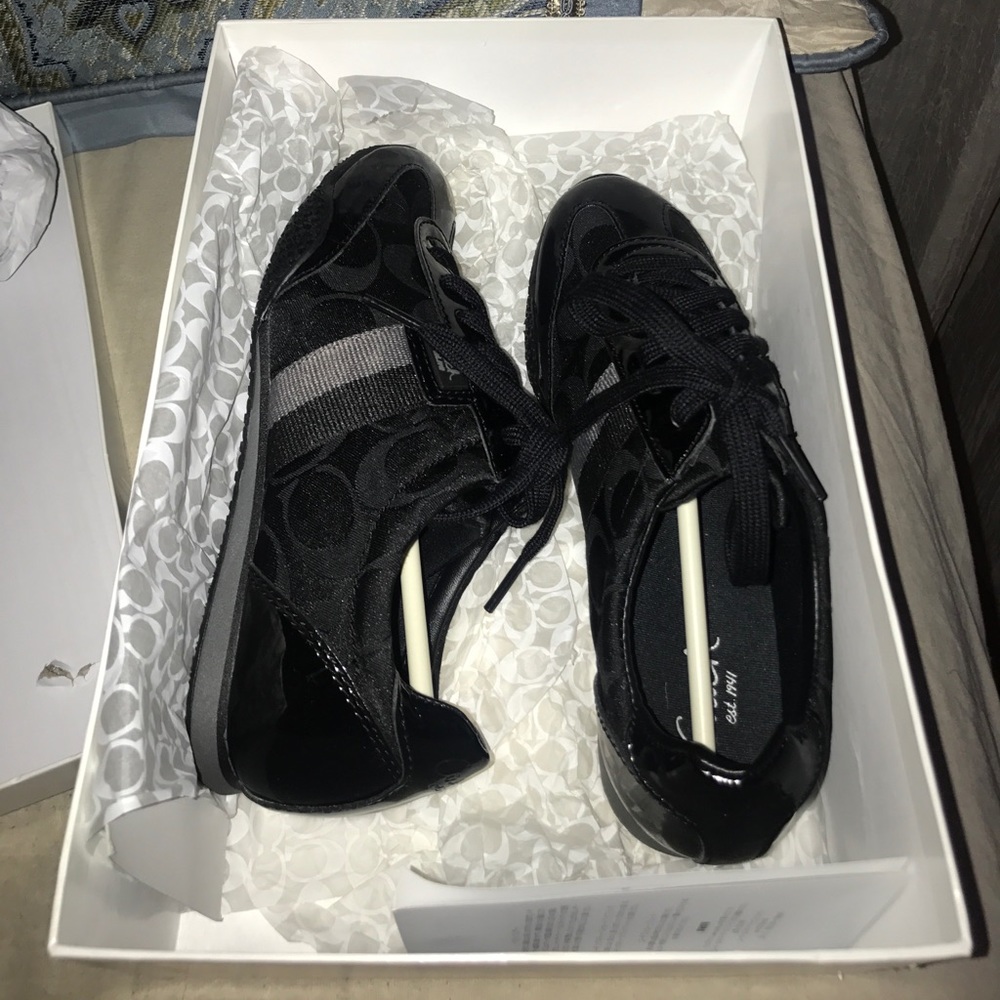 Kinsley sateen coach sneakers