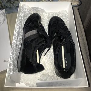 Kinsley sateen coach sneakers