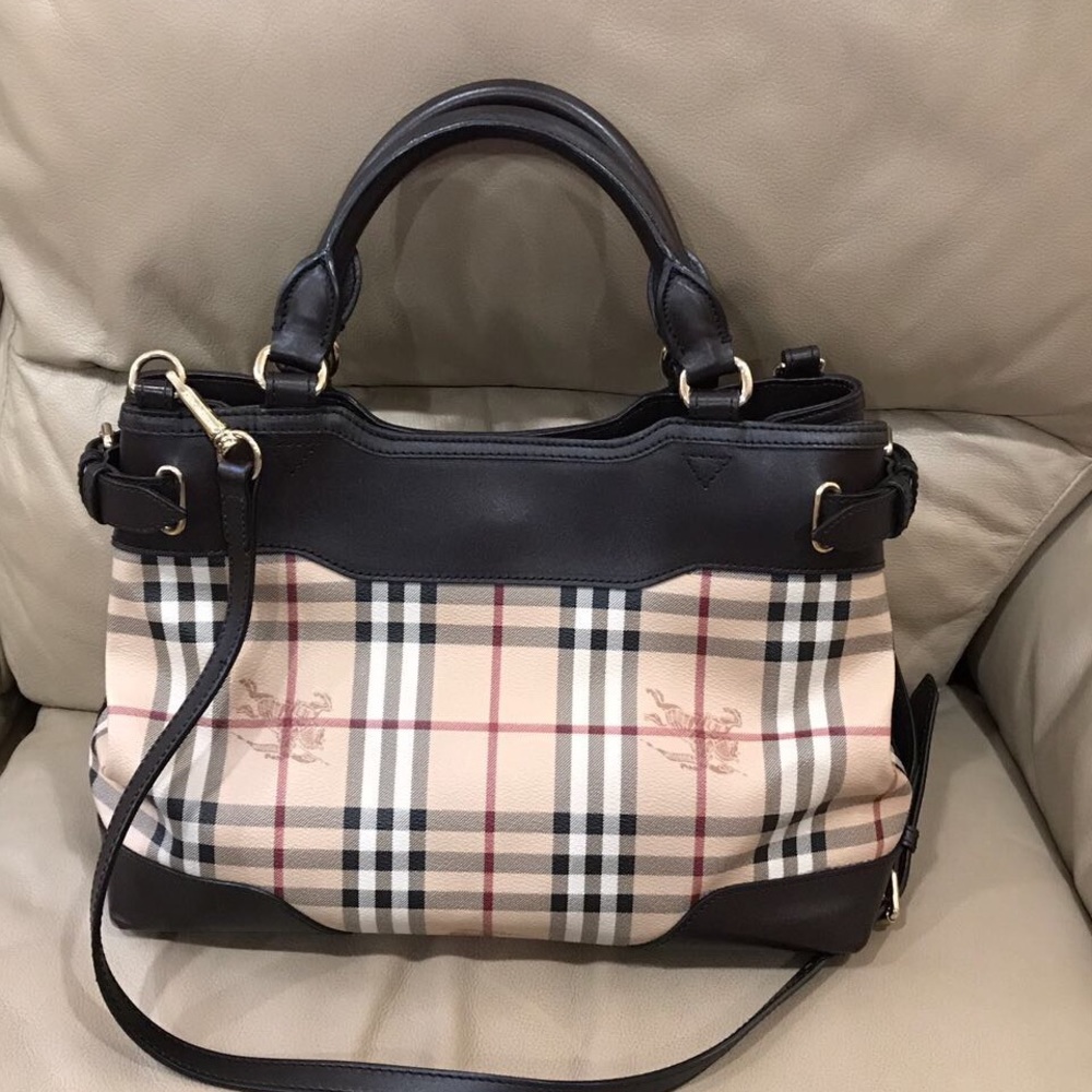 Burberry Haymarket Satchel/Crossbody
