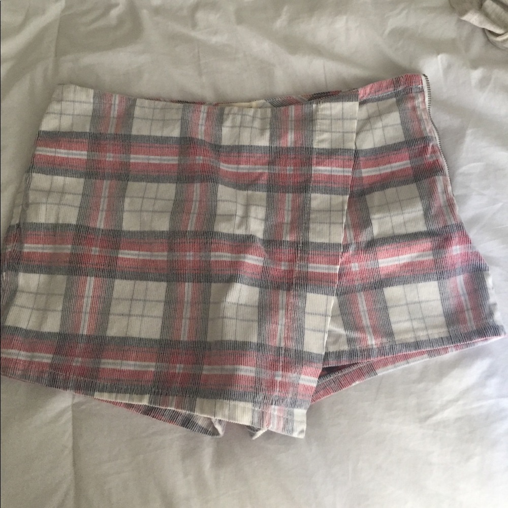 Plaid skort