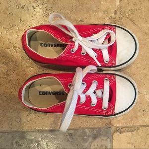 Converse sneakers red toddler boys size 8
