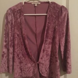 Crushed velvet blazer