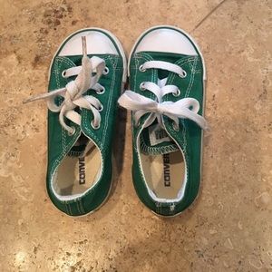 Converse sneakers green toddler boys size 8