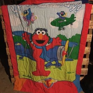 Elmo blanket and pillow case