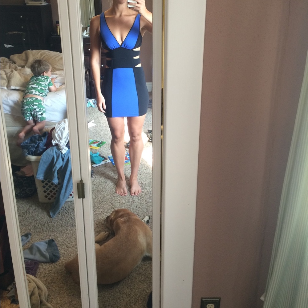 Bebe Addiction cut out dress