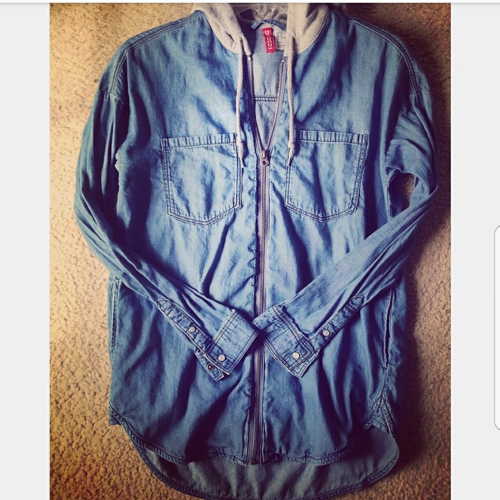 Denim Hooded Jacket