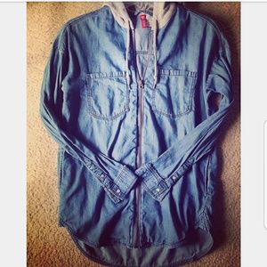 Denim Hooded Jacket