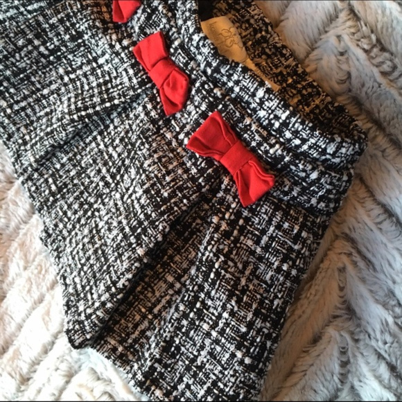 Koala Baby 9M Tweed Skirt Red Bows - Picture 3 of 4
