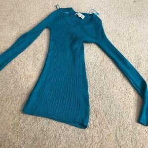 Pink rose Bran new blue soft women's sweater XS