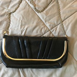 black and gold clutch