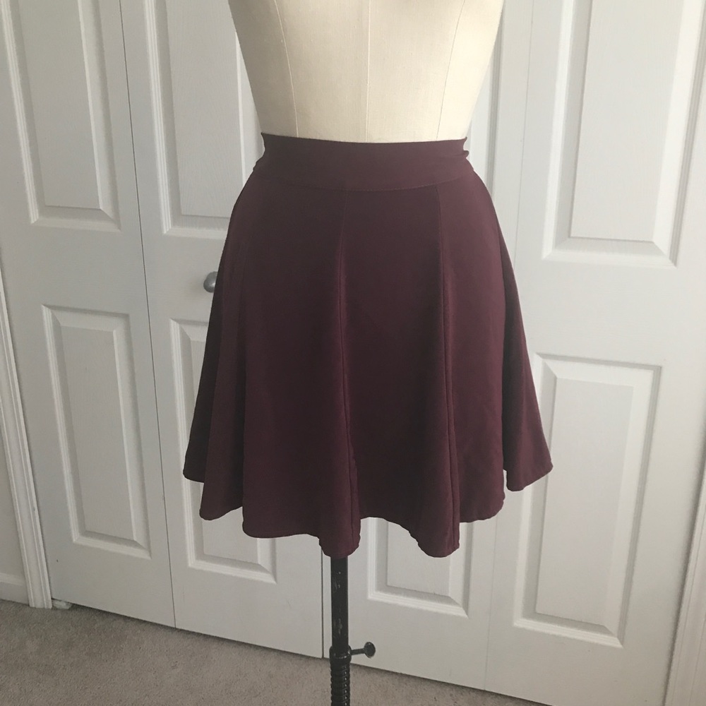 Brandy Melville Maroon Skirt.