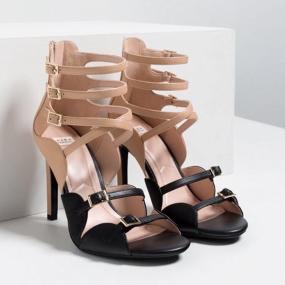Zara Shoes - Zara black and nude heels