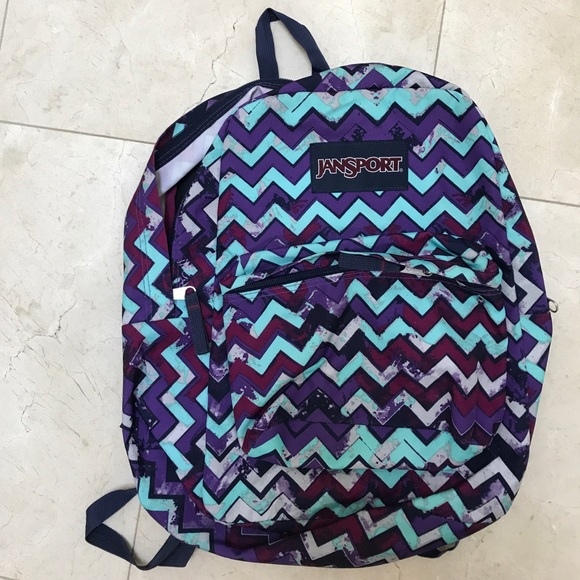 Jansport back pack zig zag pattern - Picture 1 of 4