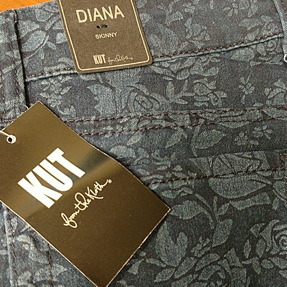 Kut From the Kloth Rose Print Diana Skinny Jeans - Picture 2 of 2