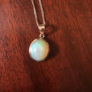 White moonstone opal