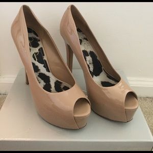 Jessica Simpson JS-Carri Nude Patent Pumps, Size 9