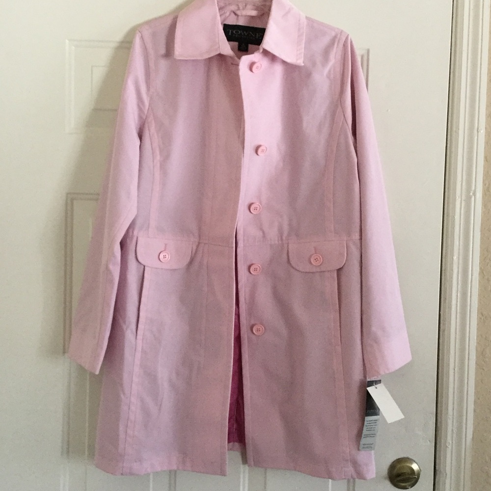 NWT-Towne Collection Pink Jacket-SZ Med Reg