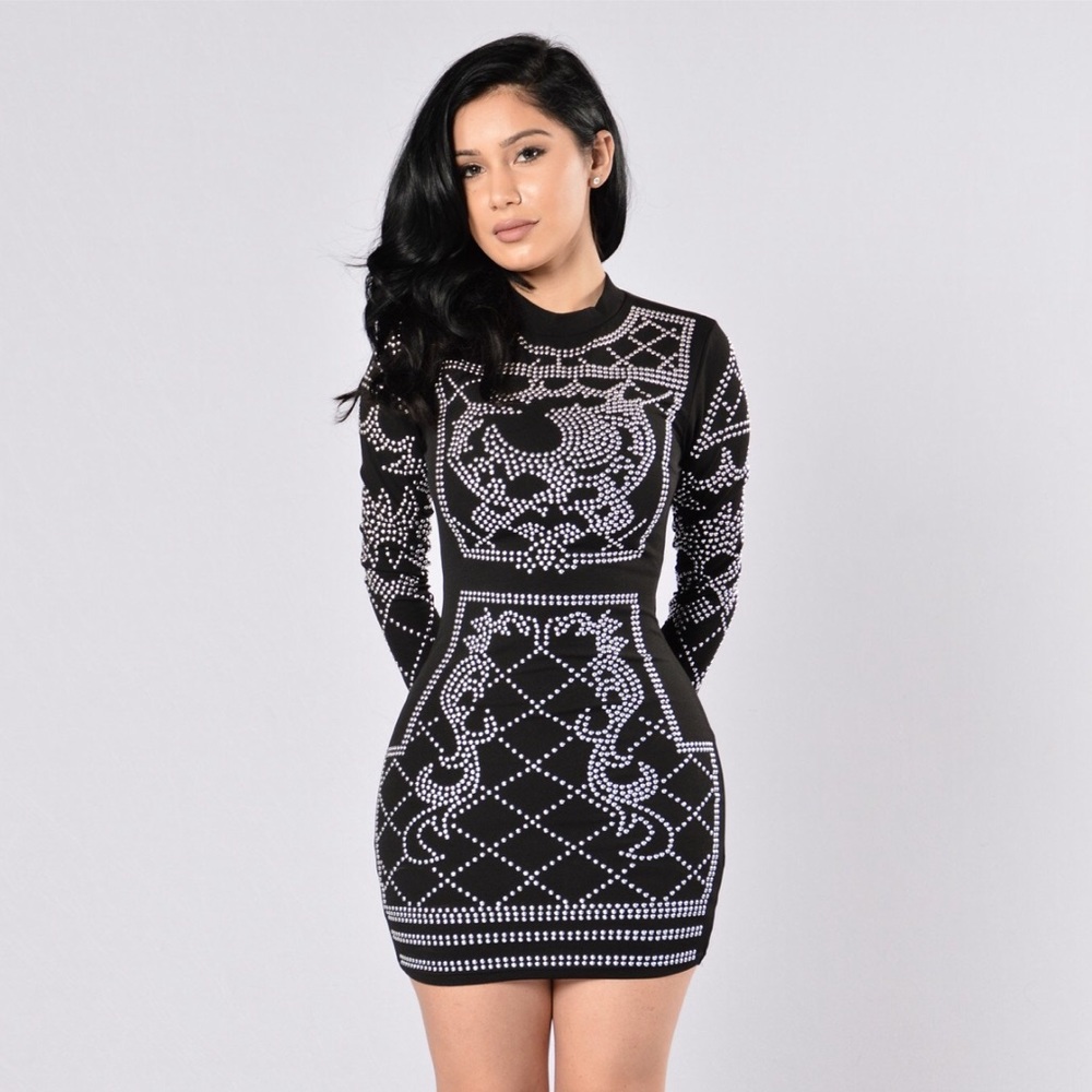 NEW w/ Tags - FASHION NOVA Black Royalty Dress