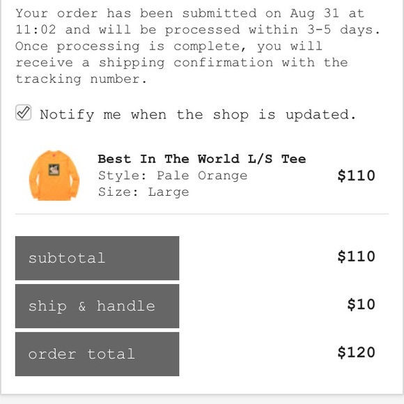 BRAND SUPREME Best in the World LS Tee - Picture 1 of 1