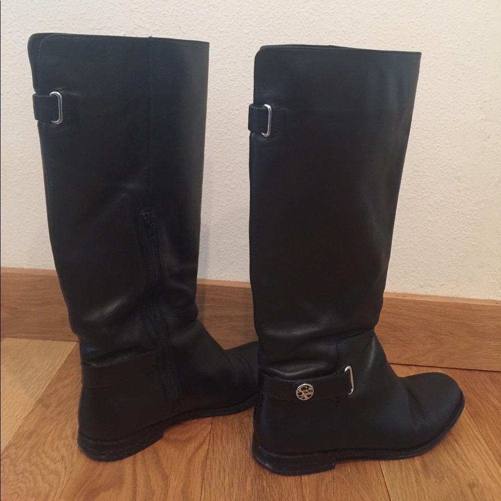 Women's black COACH Marina boots size 8