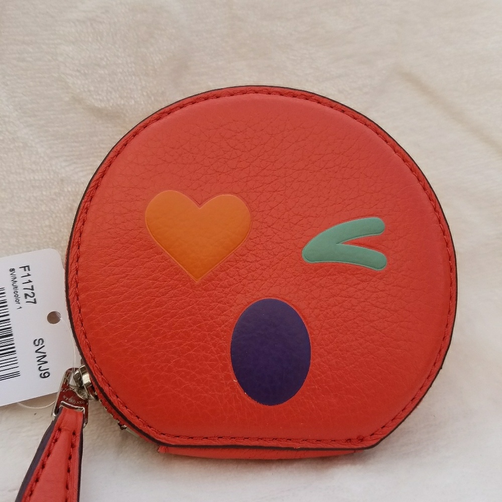 🎉HOST PICK🎉Coach Emoji Zip Coin Purse