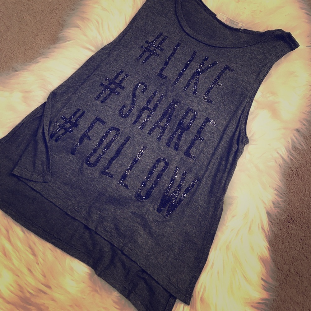 #Like #Share #Follow Tank Top