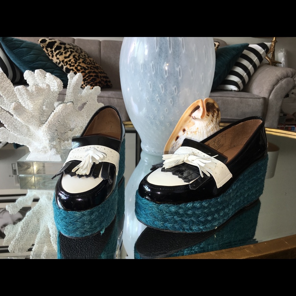 Jeffrey Campbell Penny Loafer Wedges