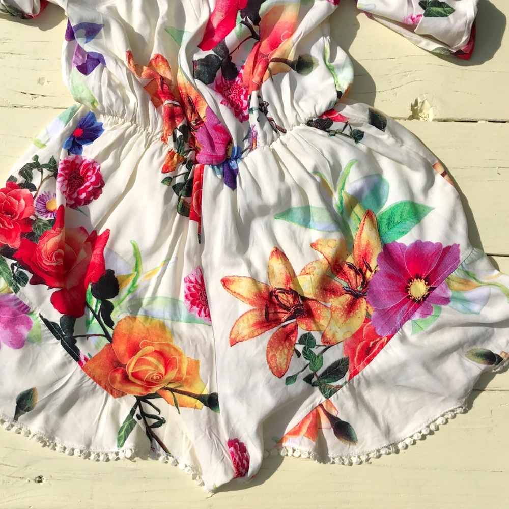 Floral Romper - Picture 2 of 4