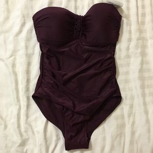 Merona Large Maroon/PLUM Swimsuit