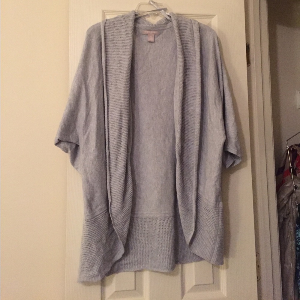 Oversized cozy grey cardigan